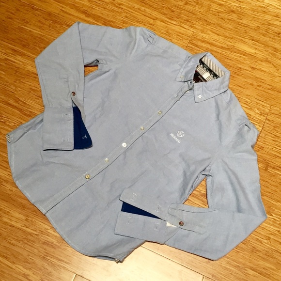 Sebago Women's Oxford Blue Shirt French Cuff - Picture 1 of 8